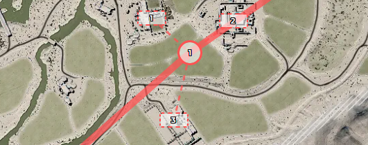 A cluster holding 3 flags